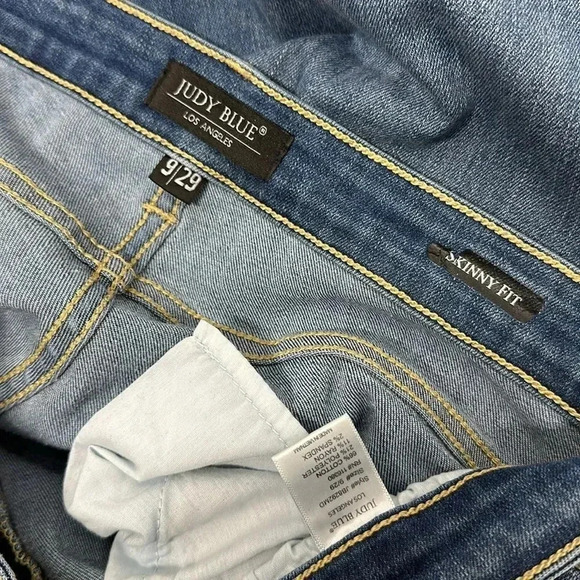 Judy Blue Skinny Denim Jeans Jean High Rise Distressed Ripped Boyfriend 9 / 29 - Picture 8 of 11